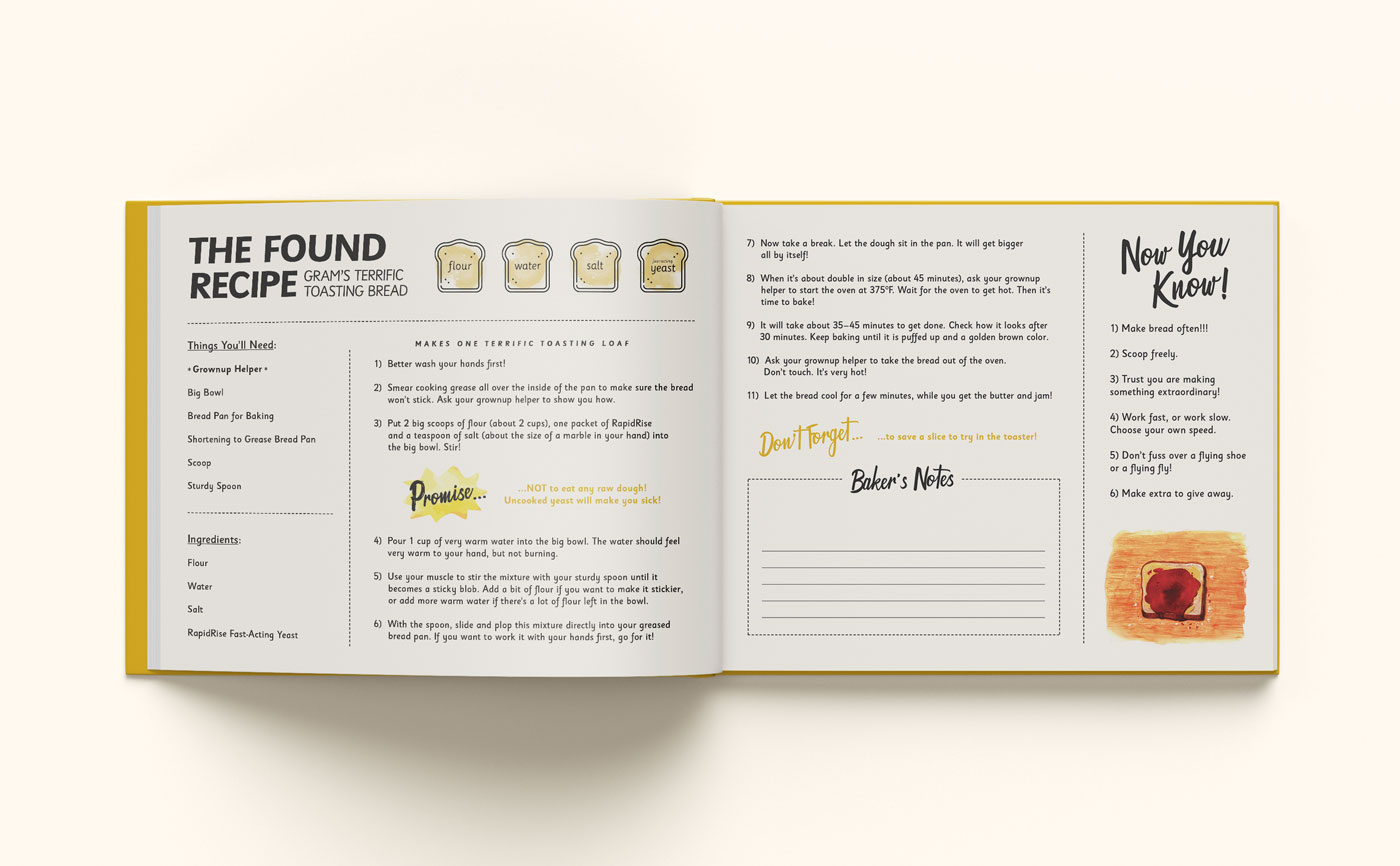 A spread from The Lost Recipe